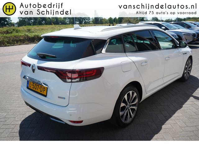 Renault MEGANE Estate 1.6 E-TECH PLUG-IN HYBRID 160PK BUSINESS EDITION ONE VOL LUXE!!! ORIGINEEL NEDERLANDS LEDER STOEL+STUURVERWARMING FULL LED ANDROID/APPLECARPLAY NAVI DIGI DASH CAMERA PDC V+A CLIMA CRUISE ENZ...