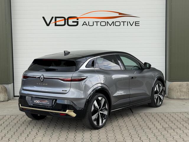 Renault MEGANE E-Tech EV60 Optimum Charge 220 Iconic / SOH 96% / WLTP 500 / Snel lader / Warmtepomp / Harman KArdon / Camera Binnenspiegel / 360 Camera / Navigatie / Carplay / Clima / Two Tone / 20" lm