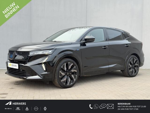 Renault Rafale E-Tech 4x4 plug-in hybrid 300 esprit Alpine / Fabrieksgarantie tot 04-2027 / Panoramadak / HUD / 360 Camera / Elektr Bestuurders Stoel / Stoel & Stuurwiel Verwarmd / 4 Control / Apple Carplay & Android Auto / Adpatieve Cruise / Clima / LED / DAB /