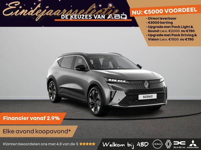 Renault SCENIC E-Tech Techno Long range | Achteruitrijcamera | Adaptive Cruise Control | Adaptive Vision LED koplampen met geïntegreerde mistlampfunctie