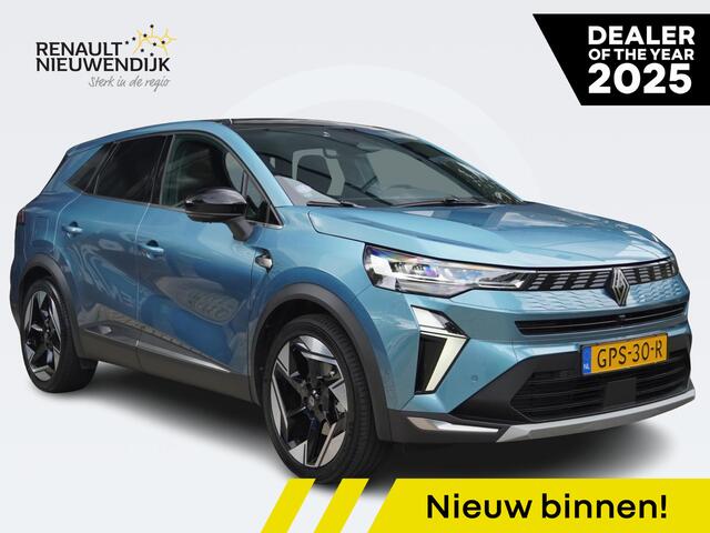 Renault Symbioz 1.6 E-Tech full hybrid 145 iconic AUTOMAAT / ALLE OPTIES / SOLARBAY PANO / TREKHAAK / HARMAN KARDON / NAVI / 360° CAMERA / PDC / ELEK. STOELEN / STOELV. / STUURV. / VOORRUITV. / ELEK. ACHTERKLEP / BLINDSPOT / KEYLESS / CLIMATE / 19'' LMV