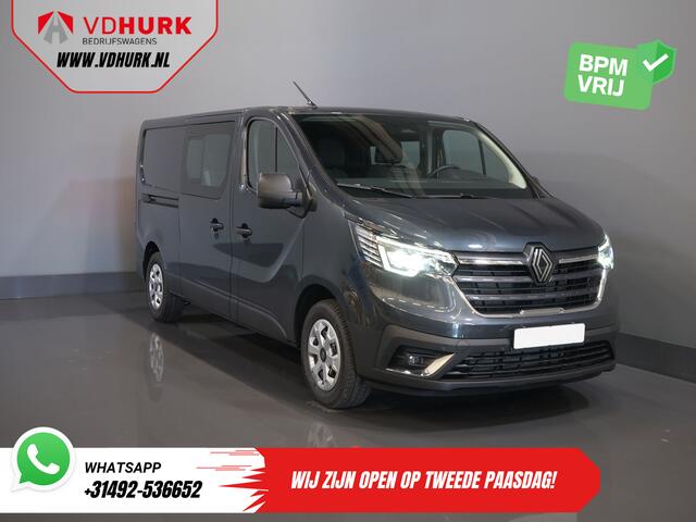Renault TRAFIC 2.0 dCi 130 pk L2 BPM VRIJ! DC Dubbel Cabine LED/ 2xSchuifdeur/ Navi/ Carplay/ Camera/ PDC/ Cruise