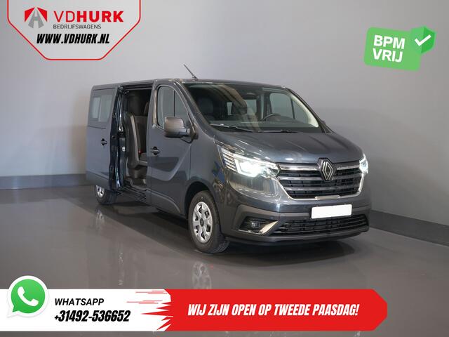 Renault TRAFIC 2.0 dCi 130 pk L2 BPM VRIJ! DC Dubbel Cabine LED/ 2xSchuifdeur/ Navi/ Carplay/ Camera/ PDC/ Cruise