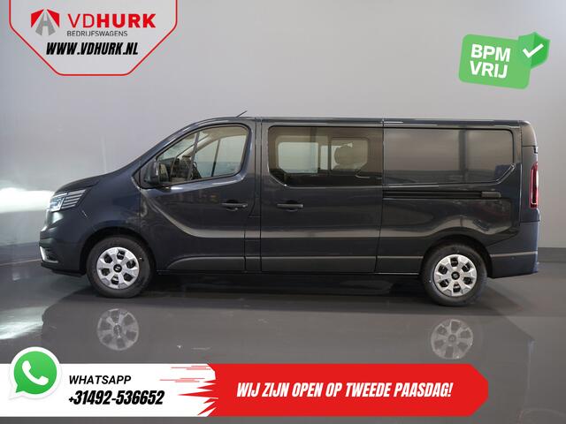 Renault TRAFIC 2.0 dCi 130 pk L2 BPM VRIJ! DC Dubbel Cabine LED/ 2xSchuifdeur/ Navi/ Carplay/ Camera/ PDC/ Cruise