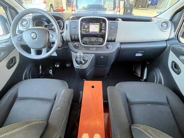 Renault TRAFIC 1.6 dCi L2H1 DC Bpm vrij Airco Cruise controle Navigatie 5 persoons Dubbele cabine Euro 6 Lang Verlengde wielbasis 1e eigenaar Ex overheid