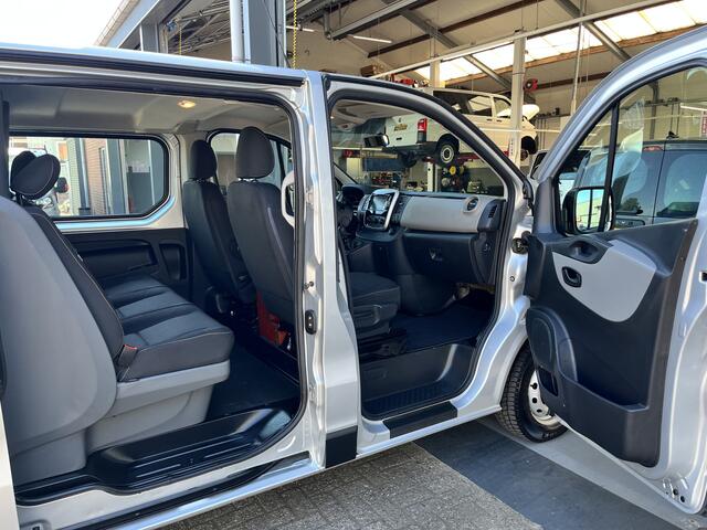 Renault TRAFIC 1.6 dCi L2H1 DC Bpm vrij Airco Cruise controle Navigatie 5 persoons Dubbele cabine Euro 6 Lang Verlengde wielbasis 1e eigenaar Ex overheid