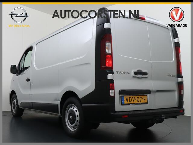 Renault TRAFIC 1.6dCi 96 T29 L1H1 3-Persoons Trekhaak Ecc Navi Camera Regen/Lichtsensor Cruise Control Pdc Bluetooth Led Schuifdeur Betonplex vloer Wandbekleding Comfort 1e Eigenaar Euro 6 Facelift model 2.000kg trekvermogen