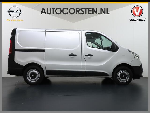 Renault TRAFIC 1.6dCi 96 T29 L1H1 3-Persoons Trekhaak Ecc Navi Camera Regen/Lichtsensor Cruise Control Pdc Bluetooth Led Schuifdeur Betonplex vloer Wandbekleding Comfort 1e Eigenaar Euro 6 Facelift model 2.000kg trekvermogen