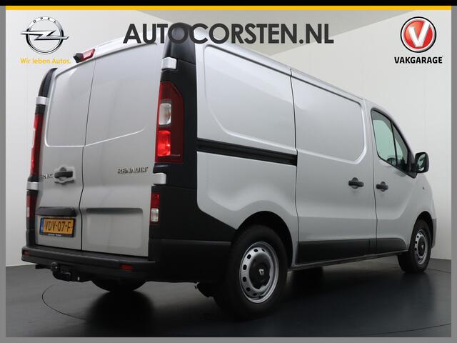 Renault TRAFIC 1.6dCi 96 T29 L1H1 3-Persoons Trekhaak Ecc Navi Camera Regen/Lichtsensor Cruise Control Pdc Bluetooth Led Schuifdeur Betonplex vloer Wandbekleding Comfort 1e Eigenaar Euro 6 Facelift model 2.000kg trekvermogen