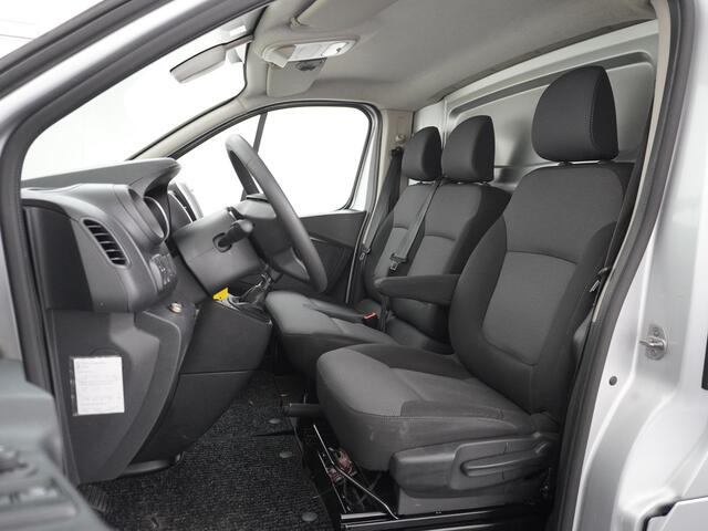Renault TRAFIC 1.6dCi 96 T29 L1H1 3-Persoons Trekhaak Ecc Navi Camera Regen/Lichtsensor Cruise Control Pdc Bluetooth Led Schuifdeur Betonplex vloer Wandbekleding Comfort 1e Eigenaar Euro 6 Facelift model 2.000kg trekvermogen
