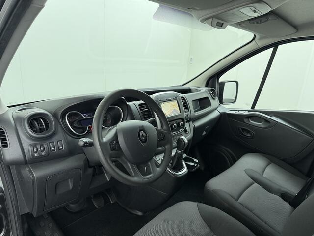 Renault TRAFIC 2.0DCI 145PK T29 L2H1 Comfort 3-Persoons Trekhaak Apple Carplay Android Navi Airco Cruise Control Bluetooth Lmv Pdc Betonplex Vloer Wandbetimmering Schuifdeur Sidebars Euro 6 Origineel Nederlandse Auto