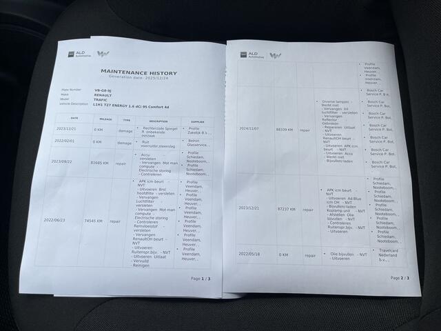 Renault TRAFIC 1.6 dCi E6 Comfort BPM Vrij! Lease ¤220 /m, Airco, Trekhaak, PDC, Volledig onderhoudshistorie aanwezig