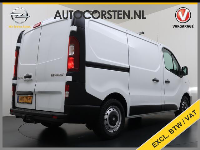 Renault TRAFIC 2.0dCi 120PK T29 L1H1 3-Persoons Trekhaak Euro 6 Apple Carplay Android Auto Airco Navi Cruise Control Led Bluetooth Pdc Betonplex Vloer Wandbetimmering Schuifdeur 1e Eigenaar Origineel Nederlandse Bus