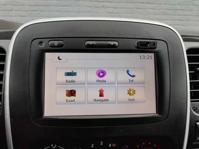 Renault TRAFIC 1.6 dCi 126PK T29 L2H1 3-Persoons Euro 6 Trekhaak Airco Navi Cruise Control Bluetooth Pdc Comfort Energy Betonplex vloer Wandbetimmering Schuifdeur Achterdeuren Origineel Nederlandse Auto