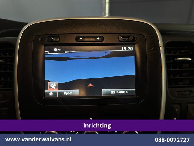 Renault TRAFIC 1.6 dCi L1H1 Inrichting Euro6 Airco | Navigatie | LED | Trekhaak | Cruisecontrol Parkeersensoren, Bijrijdersbank