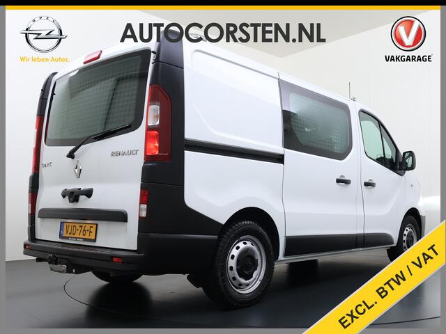 Renault TRAFIC 2.0DCi 120PK T29 Euro 6 3-Persoons 2X Schuifdeur Trekhaak Navi Airco Bluetooth Cruise Control DAB L1H1 Betonplex vloer Wandbetimmering 2.000KG Trekgewicht 1e Eigenaar Origineel Nederlandse Auto