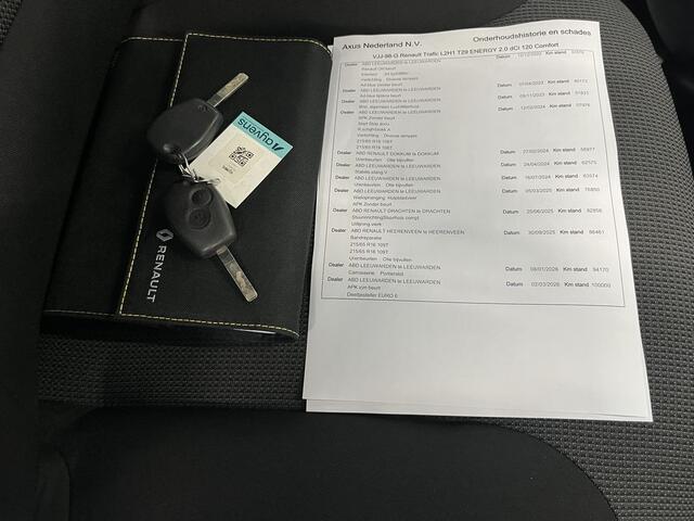 Renault TRAFIC 2.0 dCi 120pk L2 Comfort Lease €287 p/m, Trekhaak, 2 Schuifdeuren, Airco, PDC, Cruise controle, Onderhoudshistorie aanwezig