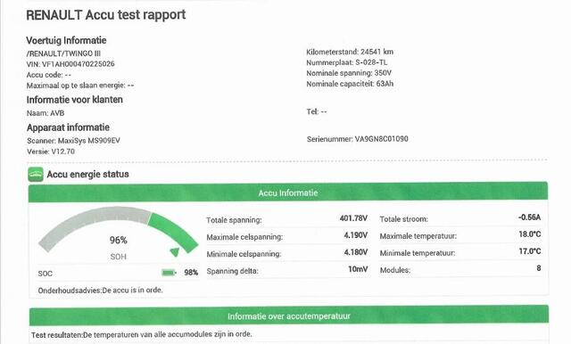 Renault TWINGO Z.E. Inclusief batterijtest R80 E-Tech Série Limitée 82pk, Automaat, Airco, Navigatie, Applecarpl./Andr. Auto