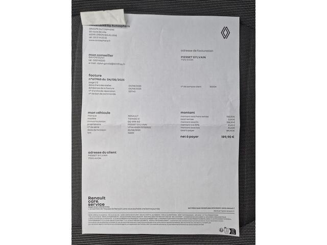 Renault TWINGO Z.E. R80 E-Tech Equilibre 22 kWh Automaat / Accu SOH 95,73% / Dealer onderhouden / WLTP 186 Km stad 261 Km / Drie fase laden / Cruise control / Navigatie via Apple Carplay of Android Auto / Parkeersensoren achter /