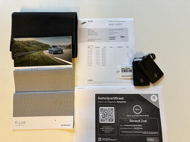 Renault ZOE R110 Limited 41 kWh, eigen accu!!!, SOH 92%, navi, climate/cruise