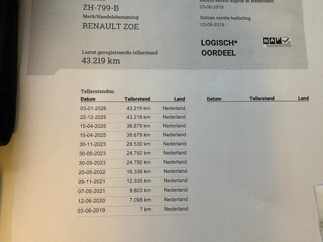 Renault ZOE R110 Limited 41 kWh, eigen accu!!!, SOH 92%, navi, climate/cruise