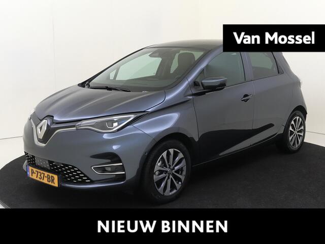 Renault ZOE R135 Intens 52 kWh inclusief Koopaccu |Pack winter, Apple Carplay/Android Auto, |cruise control, dodehoek detectie| |climate control |Half Leder | lichtmetalen velgen 16"| navigatiesysteem| warmtepomp|