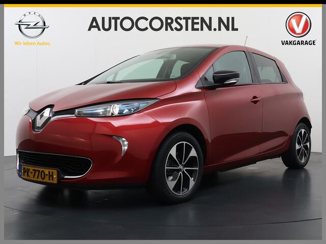 Renault ZOE Q90 Intens Quickcharge 41 kWh 3fase (ex Accu) Navi Camera MultiMedia 16"LM-v ECC Licht+Zicht-Pakket Cruise Control USB Digi-Dash Int.Voorwerwarming LED-v+a :Pack Parking ¤ 36.000,- nieuw ! SOH 86%