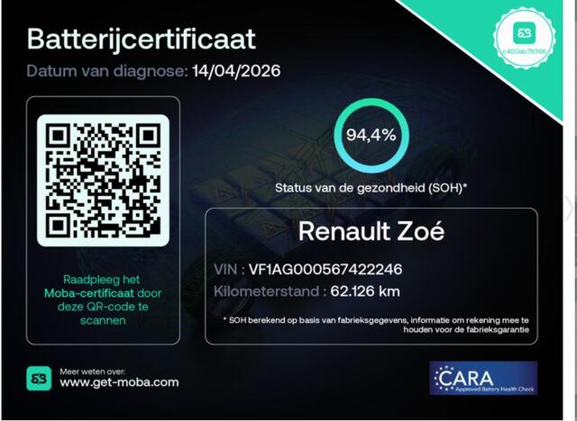 Renault ZOE R135 Intens 52 kWh | CCS Snelladen | Easylink navigatiescherm 9'3 inch | Dealeronderhouden | Prachtige kleur bleu violette | Koopbatterij | Inclusief batterij | Geen accuhuur |