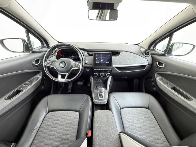 Renault ZOE 52kWh SOH 90% Incl. Accu Warmtepomp Stuur+Stoelverwarming Navi Keyless Apple Carplay/Android Auto Cruise Control Pdc R110 Life Regen-Lichtsensor Lane Assist Lmv 16" Led Isofix Facelift