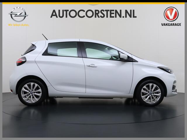 Renault ZOE 52kWh SOH 90% Incl. Accu Warmtepomp Stuur+Stoelverwarming Navi Keyless Apple Carplay/Android Auto Cruise Control Pdc R110 Life Regen-Lichtsensor Lane Assist Lmv 16" Led Isofix Facelift