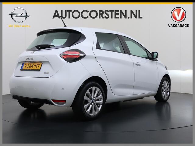 Renault ZOE 52kWh SOH 90% Incl. Accu Warmtepomp Stuur+Stoelverwarming Navi Keyless Apple Carplay/Android Auto Cruise Control Pdc R110 Life Regen-Lichtsensor Lane Assist Lmv 16" Led Isofix Facelift