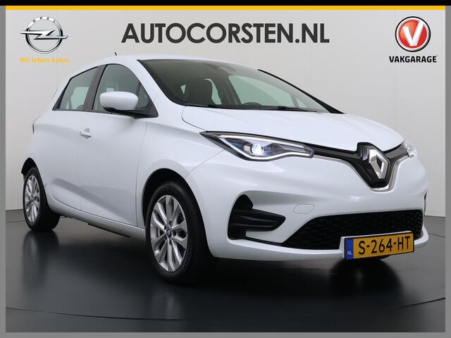 Renault ZOE 52kWh SOH 90% Incl. Accu Warmtepomp Stuur+Stoelverwarming Navi Keyless Apple Carplay/Android Auto Cruise Control Pdc R110 Life Regen-Lichtsensor Lane Assist Lmv 16" Led Isofix Facelift