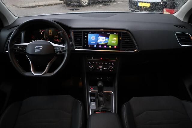 Seat ATECA 1.5 TSI Style Business Intense 110KW/150PK DSG, wegklapbare trekhaak, leder alcantara, achteruitrijcamera, stoel en stuurwielverwarming, acc, adaptieve cruise control, digital cockpit, privacy glas, chroom pakket