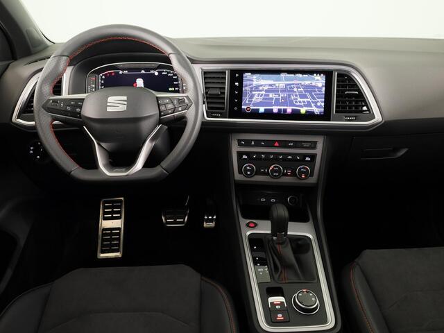 Seat ATECA 1.5 TSI FR Business Intense | Velgen 'Exclusive Glossy Black', 19 inch | Kuipstoelen, Dinamica Aurora Blue (suede look) | Verwambare voorstoelen + Stuurwiel | Draadloze Carplay