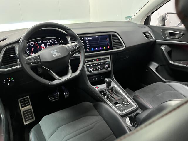 Seat ATECA 1.5 TSI FR / AUTOMAAT/ PANO/ TREKHAAK/ PARK.SENSOR.V+A/ 360 CAMERA/ STUUR+STOELVERWARM./ ACC/ FULL LINK/ ELEK.ACHTERKLEP/ BEATS AUDIO/ DODEHOEK/ KEYLESS/ RIJ-MODI/ DIGITAL DASH/ DAB/ NAVI/ CLIMA/ LED