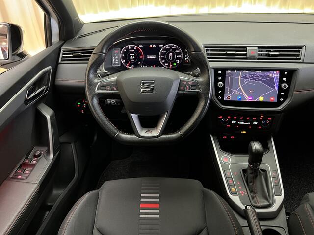 Seat Arona 1.0 TSI FR *Virtual Cockpit* Automaat / CarPlay / Camera / P-Assist / Adaptive Cruise / Clima / PDC / LED / Bluetooth / 17"LMV