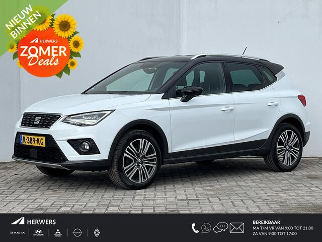 Seat Arona 1.0 TSI Xcellence Business Intense Automaat / Achteruitrijcamera / Verwarmde Voorstoelen / Keyless Entry & Start / Adaptieve Cruise Control / Alcantara Bekleding / Navigatie full map / Apple Carplay & Android Auto / Climate Control /