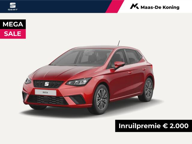 Seat IBIZA Style 1.0 70 kW / 95 pk EcoTSI Hatchback 5 deurs 5 Versn. Hand. | 16'' Lichtmetalen Velgen | ¤333 Private Lease!!