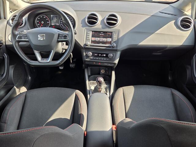 Seat IBIZA 1.0 EcoTSI FR Connect 110PK NAVIGATIE|CRUISE CONTROL|LED KOPLAMPEN|BLUE TOOTH|ECC/AIRCO|GETINT GLAS|ELEKTRISCHE PAKKET|STOELVERWARMING|17 INCH|DEALER ONDERHOUDEN Maandag tot Vrijdag geopend van 09.00 uur tot 20.00 uur en Zaterdag van 09.00 tot 18.00 uur