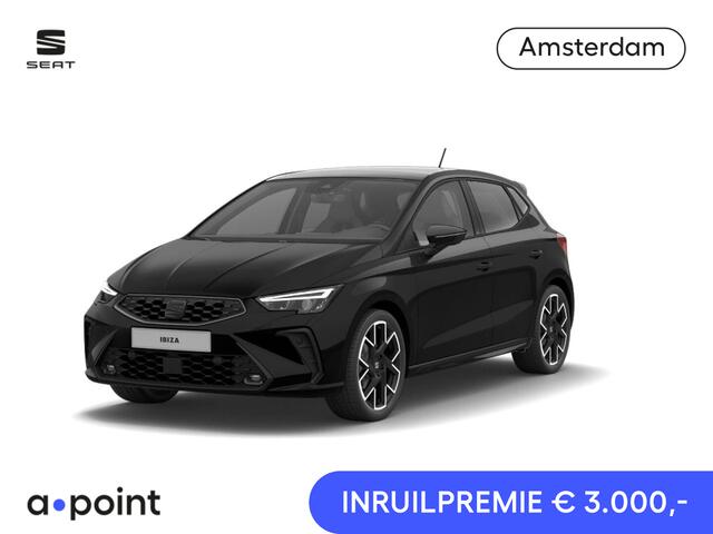 Seat IBIZA 1.0 EcoTSI FR Business Connect | DSG Automaat | Bucket Seats | Black Pack | Velgen 'Performance Machined' 18 inch | Elektr. Panorama dak | Travel Assist