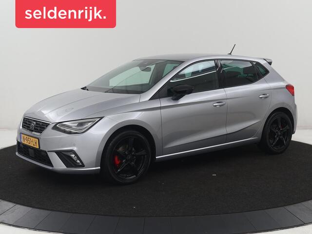 Seat IBIZA 1.0 EcoTSI FR Business Intense | Leder/alcantara | Adaptive cruise | Stoelverwarming | Carplay | Camera | Park assist | Climate control | Virtueel dashboard | 17" velgen