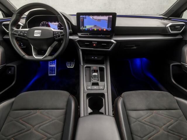 Seat LEON Sportstourer 1.5 eTSI FR Business Intense 150Pk Automaat (VITUAL COCKPIT, APPLE CARPLAY, GROOT NAVI, KEYLESS, LEDER/ALCANTARA, STUUR/STOELVERWARMING, SPORTSTOELEN, ADAPTIVE CRUISE, GETINT GLAS, SFEERVERLICHTING, NIEUWSTAAT)
