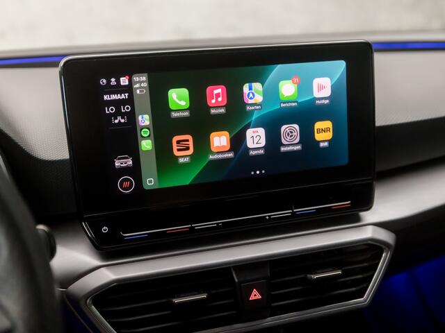 Seat LEON Sportstourer 1.5 eTSI FR Business Intense 150Pk Automaat (VITUAL COCKPIT, APPLE CARPLAY, GROOT NAVI, KEYLESS, LEDER/ALCANTARA, STUUR/STOELVERWARMING, SPORTSTOELEN, ADAPTIVE CRUISE, GETINT GLAS, SFEERVERLICHTING, NIEUWSTAAT)