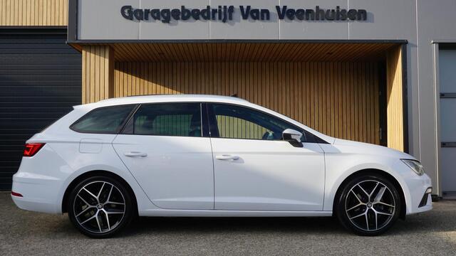 Seat LEON ST 1.4 EcoTSI 150pk FR-Line Pano.Dak LED 18inch LM Trekhaak Navi Clima *NL auto* 132368km *Nevada white Pearl*