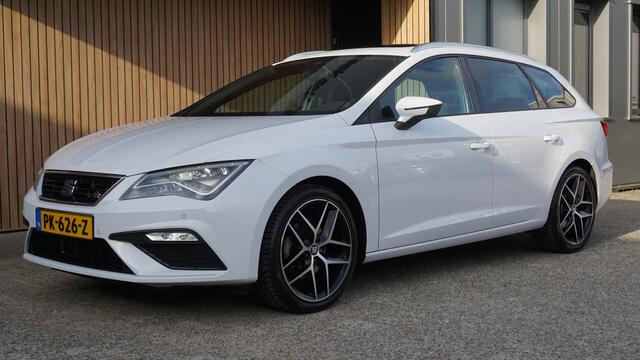 Seat LEON ST 1.4 EcoTSI 150pk FR-Line Pano.Dak LED 18inch LM Trekhaak Navi Clima *NL auto* 132368km *Nevada white Pearl*