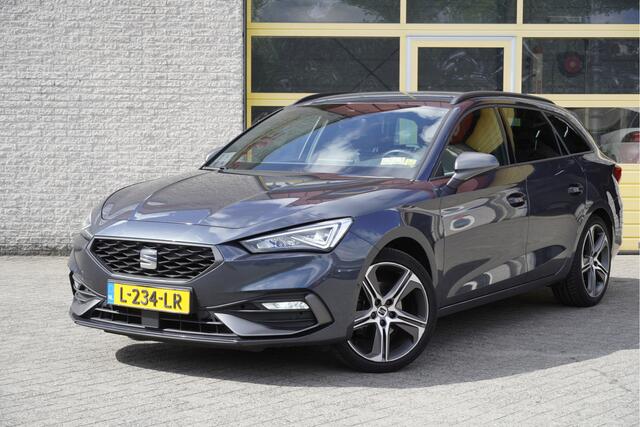 Seat LEON Sportstourer 1.5 eTSI 150PK! Automaat FR Business Intense BJ2021 Lmv 18" | Led | Pdc | Navi | Dynamische knipperlichten | Keyless entry | Elek. trekhaak | App-Connect | Virtual cockpit | Beats Audio | Climate control | Cruise control | Sportstoelen | Zwar