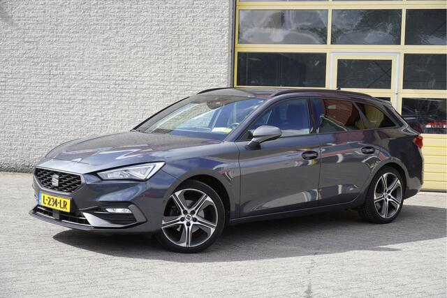 Seat LEON Sportstourer 1.5 eTSI 150PK! Automaat FR Business Intense BJ2021 Lmv 18" | Led | Pdc | Navi | Dynamische knipperlichten | Keyless entry | Elek. trekhaak | App-Connect | Virtual cockpit | Beats Audio | Climate control | Cruise control | Sportstoelen | Zwar