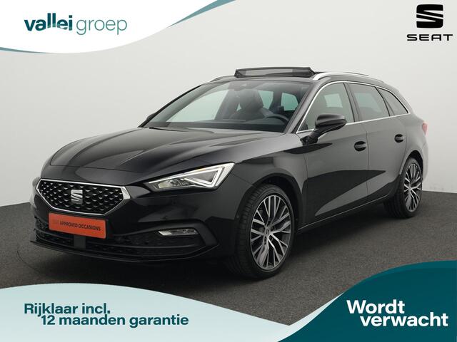 Seat LEON Sportstourer 1.5 eTSI 150 pk DSG Xcellence | Panoramadak | Leder | Beats audio | Stoelverwarming | Keyless | Achteruitrijcamera | 18 inch