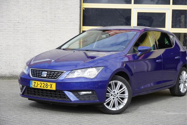 Seat LEON 1.5 TSI 150K! 5drs Xcellence BJ2019 Lmv 17" | Led | Pdc | Navi | Keyless entry | Trekhaak | Dashboard verlichting | Climate control | Cruise control | Sportstoelen | Extra getint glas