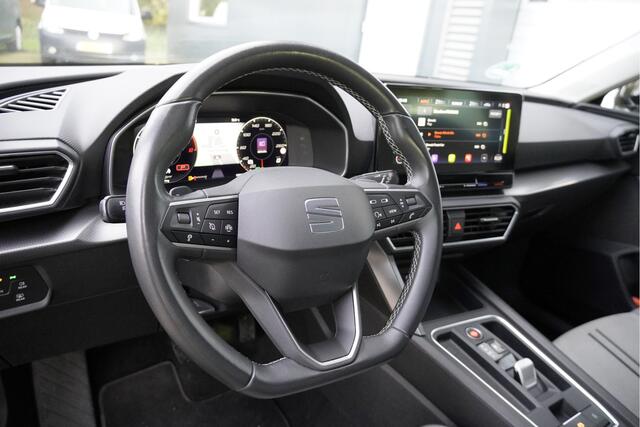 Seat LEON Sportstourer 1.5 eTSI 150PK! Automaat Style Launch Edition BJ2020 Lmv 16" | Led | Pdc | Navi | Achteruitrijcamera | App-Connect | Virtual cockpit | Climate control | Cruise control | Extra getint glas